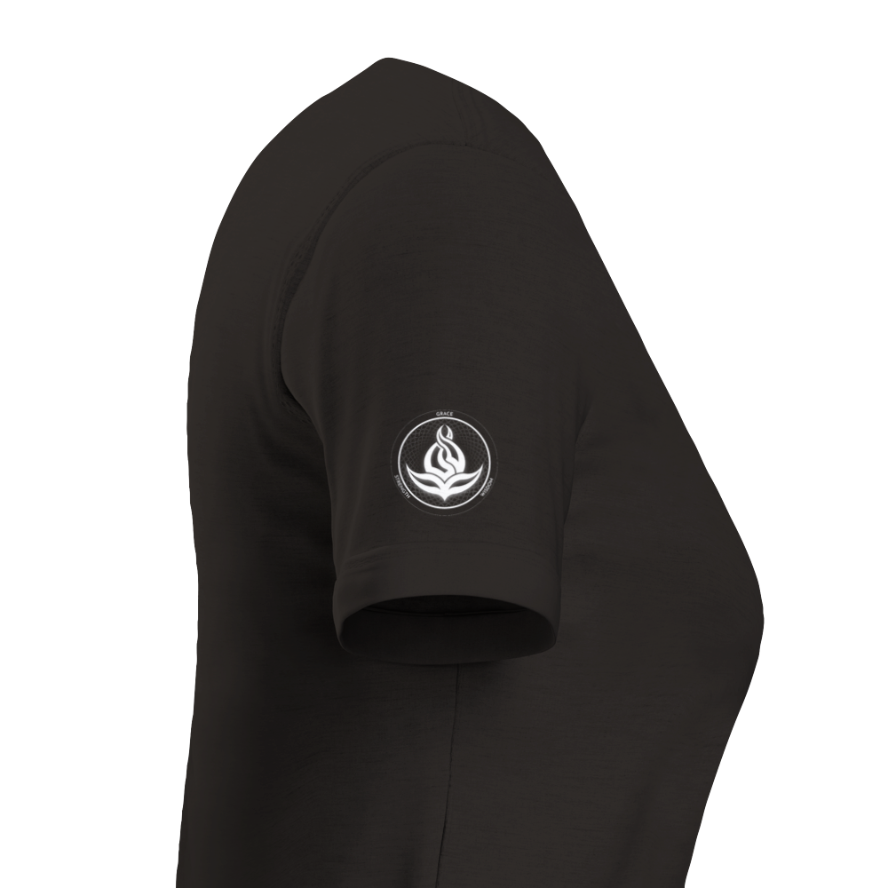 Women's Heart Anchor T-Shirt - Black, Bold