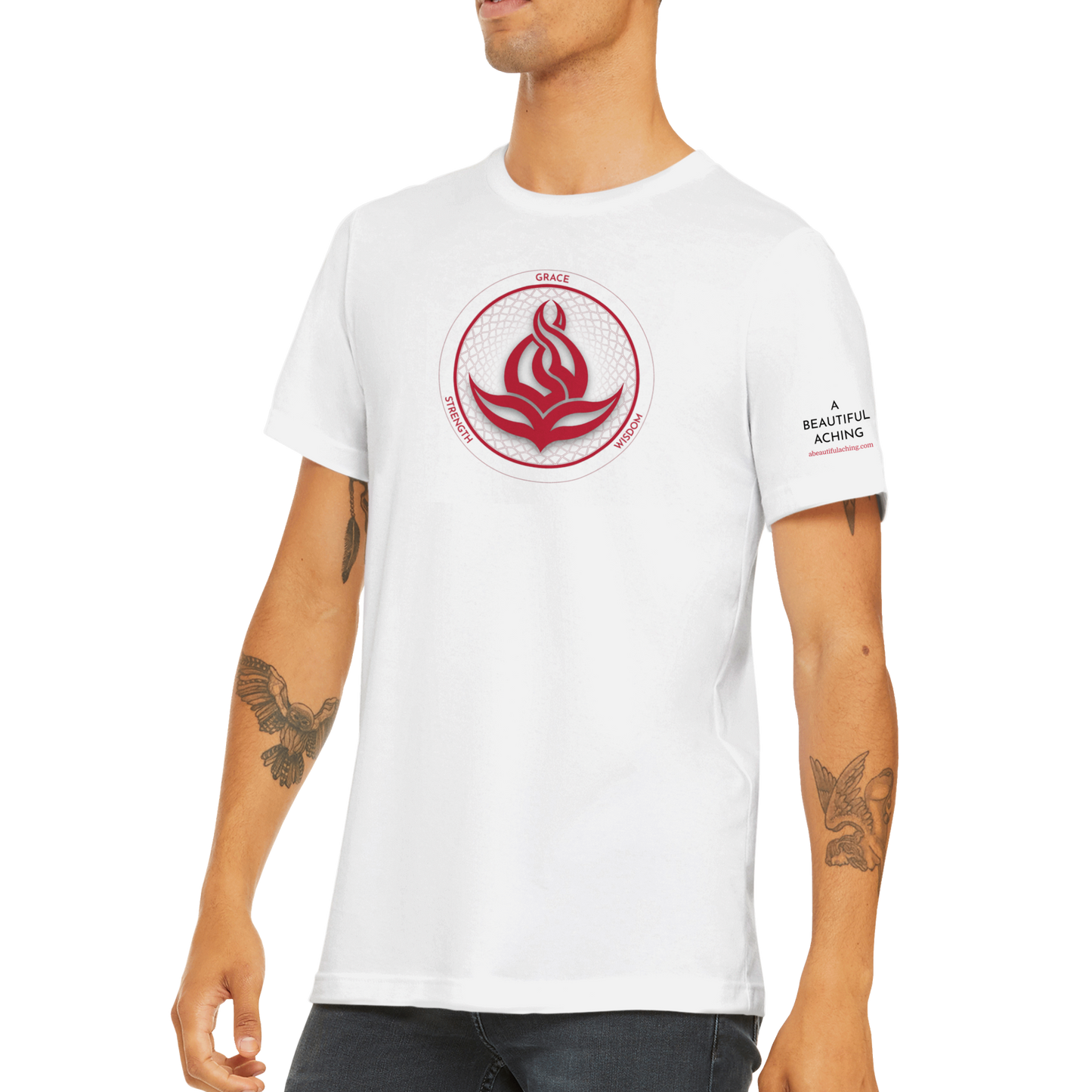 Men's/Unisex Fire Blossom T-Shirt - White