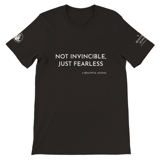 Men's/Unisex Just Fearless T-Shirt - Black, Bold