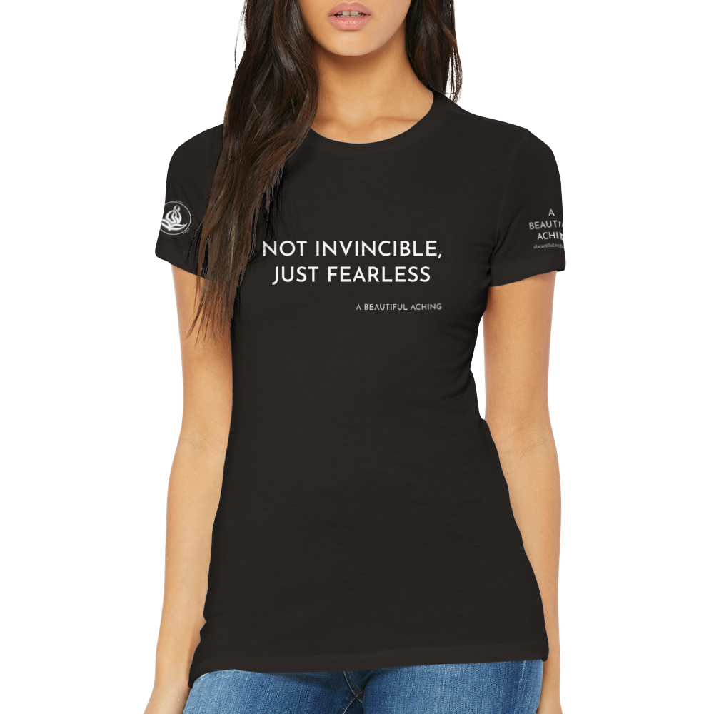 Women's Just Fearless T-Shirt - Black, Bold