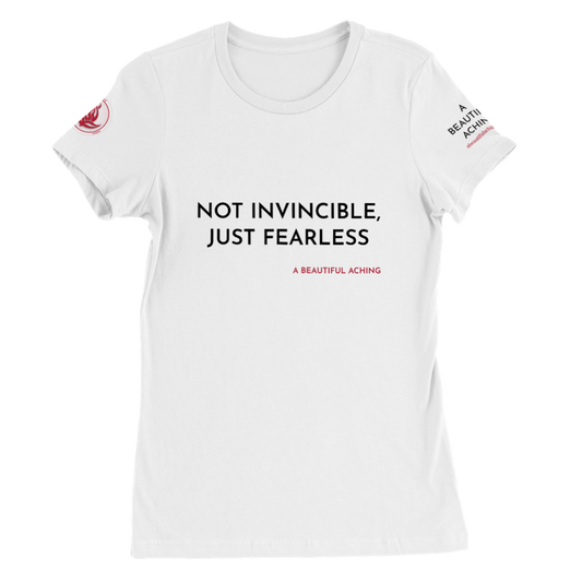 Women's Just Fearless T-Shirt - White, Bold