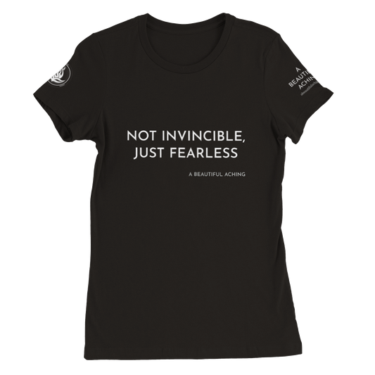Women's Just Fearless T-Shirt - Black, Bold