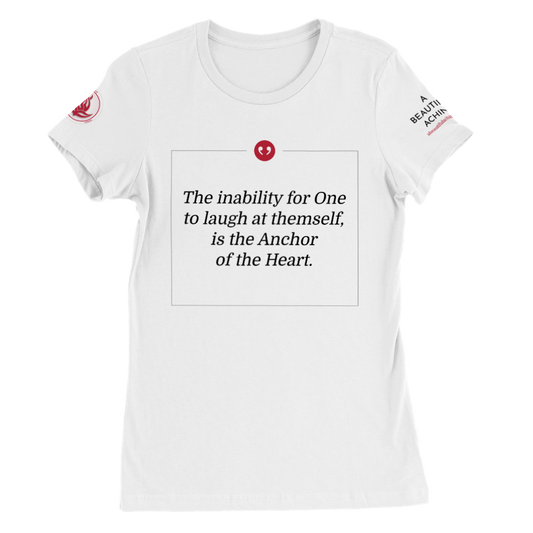 Women's Heart Anchor T-Shirt - White, Classic
